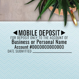 Mobile For DeposiOnly Basic Office - Date Area Självfärgande Stämpel