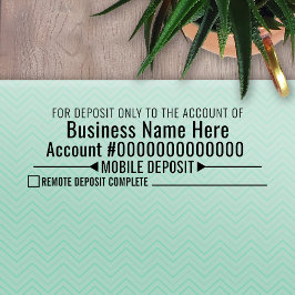 Mobile For DeposiOnly w/ area för att lägga till f Självfärgande Stämpel