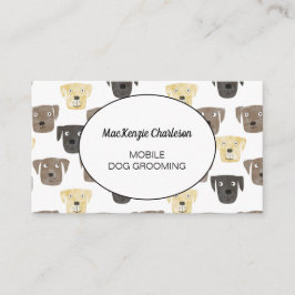 Mobile Hund Grooming Labrador Retriever Hund Visitkort