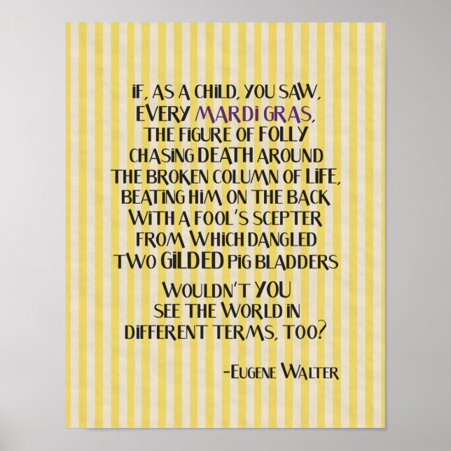 Mobile Mardi Gras Poster (Framsidan)