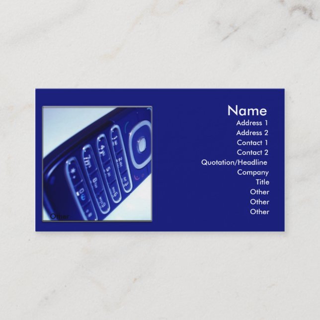 Mobile Mobil Visitkort (Framsida)