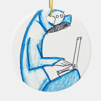 Mobile Music Producent - Blue Julgransprydnad Keramik