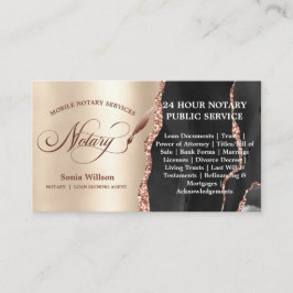 Mobile Notary and Loan Signing Agent Ro Guld Visitkort