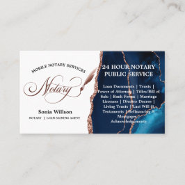 Mobile Notary and Loan Signing Agent Ro Guld Visitkort