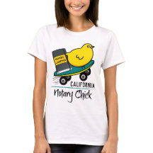 Mobile Notary Chick Riding Skateboard California
