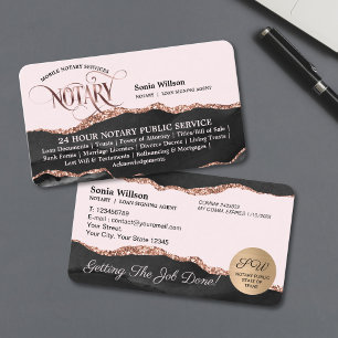 Mobile Notary & Loan Signing Agent Ro Guld Visitkort