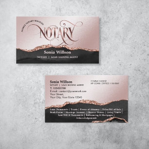 Mobile Notary & Loan Signing Agent Ro Guld Visitkort