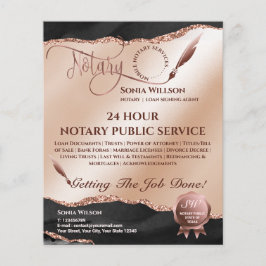 Mobile Notary & Loan Signing Agent Rosa Agate Flye Flygblad