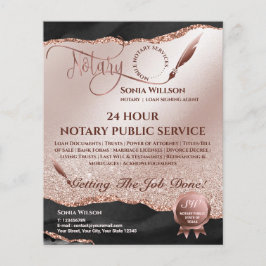 Mobile Notary & Loan Signing Agent Rosa Agate Flye Flygblad