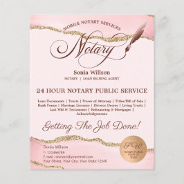 Mobile Notary & Loan Signing Agent Rosa Agate Flye Flygblad