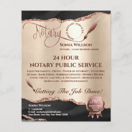 Mobile Notary & Loan Signing Agent Rosa Agate Flye Flygblad