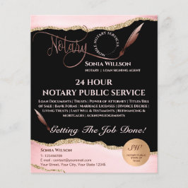 Mobile Notary & Loan Signing Agent Rosa Agate Flye Flygblad