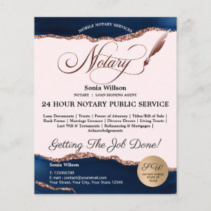 Mobile Notary & Loan Signing Agent Rosa Agate Flye Flygblad