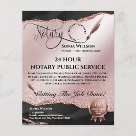 Mobile Notary & Loan Signing Agent Rosa Agate Flye Flygblad