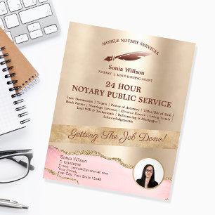 Mobile Notary & Loan Signing Agent Rosa Agate Flye Flygblad