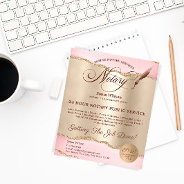 Mobile Notary & Loan Signing Agent Rosa Agate Flye Flygblad