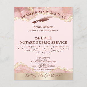 Mobile Notary & Loan Signing Agent Rosa Agate Flye Flygblad