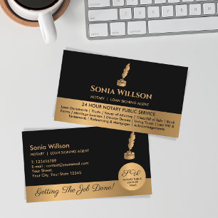 Mobile Notary & Loan Signing Agent Rosa Agate Flye Visitkort