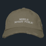 Mobile Notary Public Broderad Keps<br><div class="desc">Den här truckerkepsen för coola för mobila notarie som äger offentliga företag är designad för att vara ett effektivt kostnadseffektivt alternativ för att behålla dig/ditt företag synligt och framför potentiella kunder när du är på språng.</div>