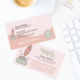 Mobile Notary Public & Loan Signing Agent Visitkort