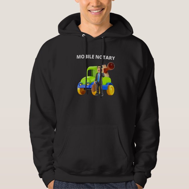 Mobile Notary Public Notary Signing Agent Hoodie (Framsida)