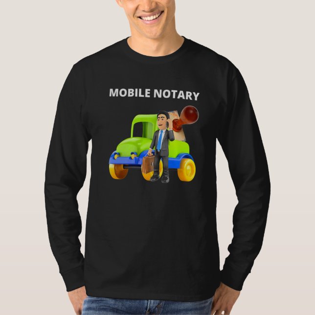 Mobile Notary Public Notary Signing Agent T Shirt (Framsida)