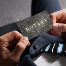 Mobile Notary Signing Agent Black Marble
