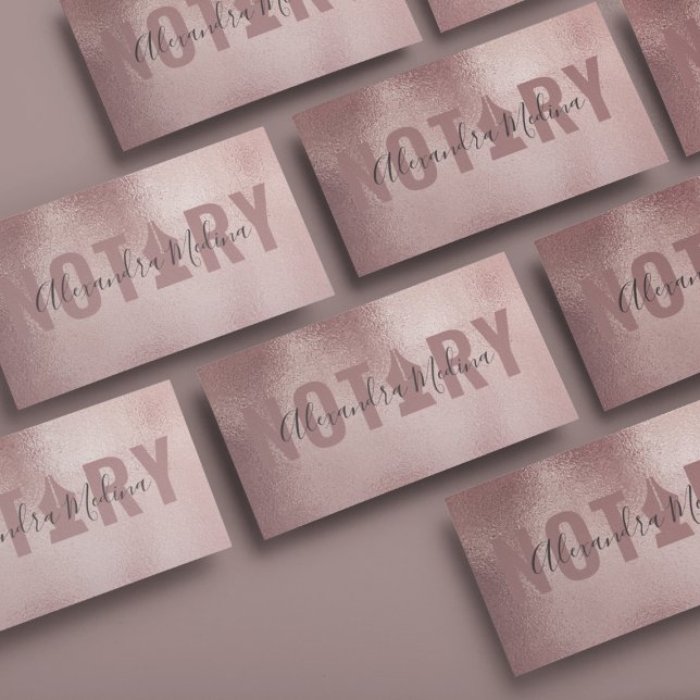 Mobile Notary Signing Agent Ro Guld Visitkort (Skapare uppladdad)