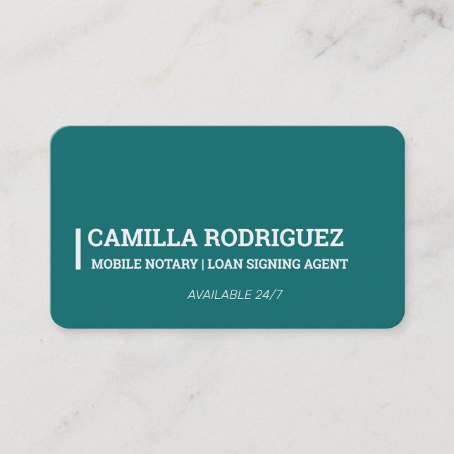 Mobile Notary Visitkort (Framsida)