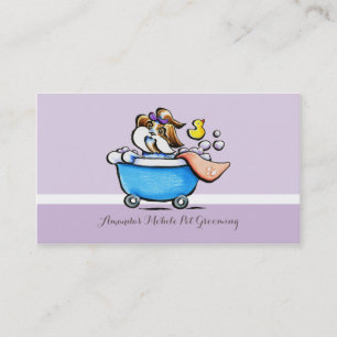 Mobile Pet Groomer Shih Tzu Lila Visitkort