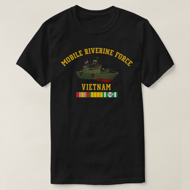 Mobile Riverine Vietnam Veteran Veterans Day Chri T Shirt (Design framsida)
