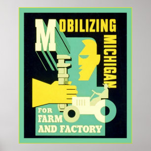 Mobilisera Michigan ~ Vintage Employment and Poster
