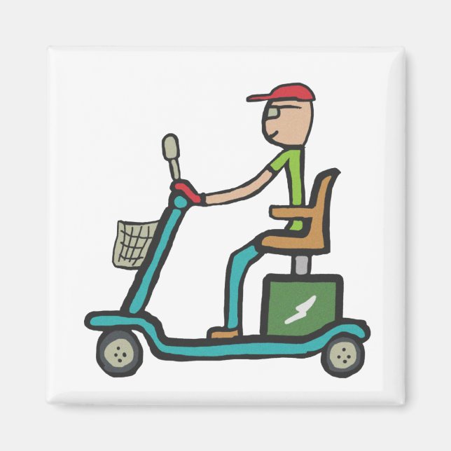 Mobility Scooter Magnet (Framsidan)