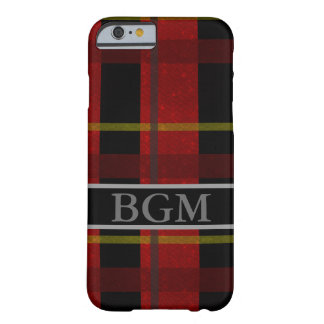 Mobilt fodral för flanell med monogramen barely there iPhone 6 fodral