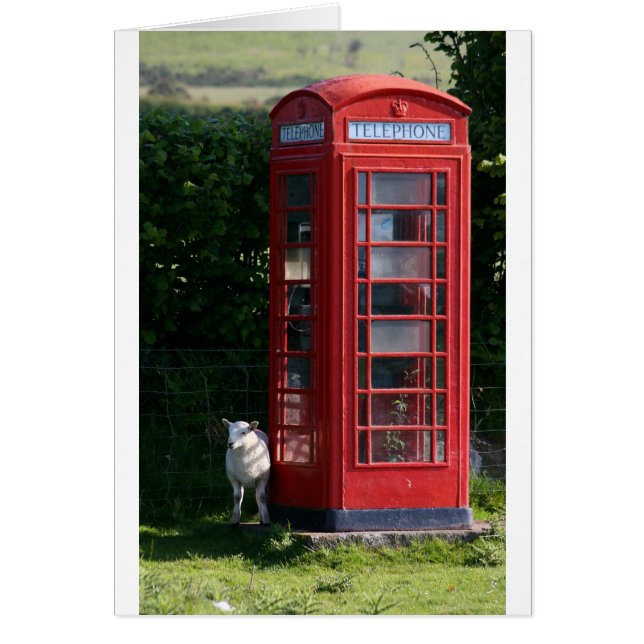 Mobilt hem hälsningskort (Framsidan)