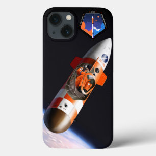 Mobilt skydd med Spica Uppdrag Patch och astronaut