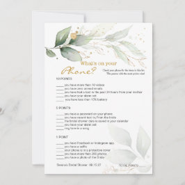 Mobilt spel i Grey Möhippa/Bröllop Scramble Inbjudningar