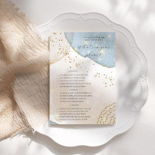 Mobilt spelkort för Magic Glitter Baby Shower