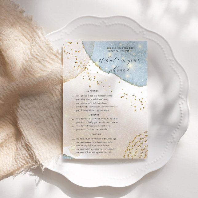 Mobilt spelkort för Magic Glitter Baby Shower (Skapare uppladdad)