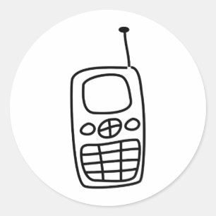 Mobiltelefon Runt Klistermärke