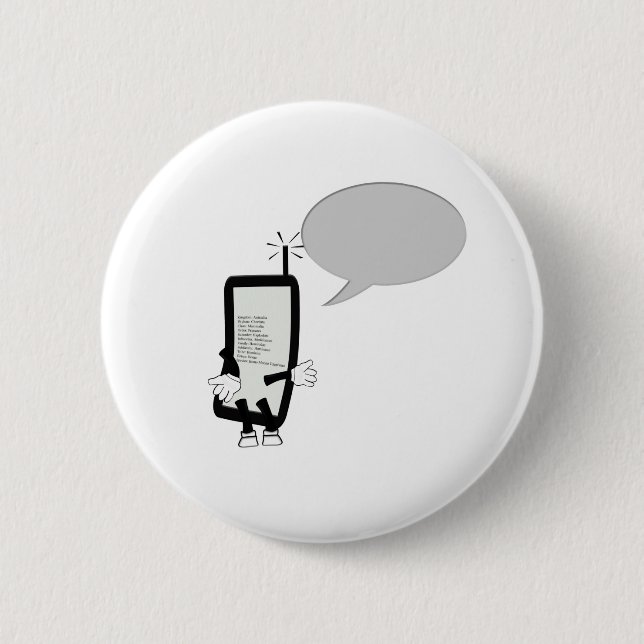 Mobiltelefon som pratar med tal b knapp (Framsida)
