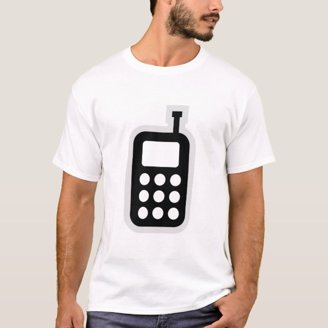 Mobiltelefon T-shirt (Framsida)