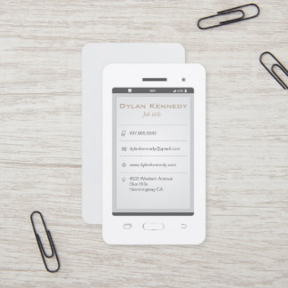 Mobiltelefon Visitkort