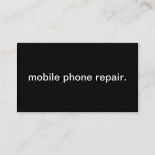 Mobiltelefonen reparerar visitkort