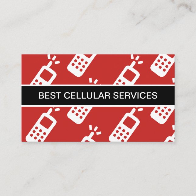 Mobiltelefoni Cellular Service Visitkort (Framsida)