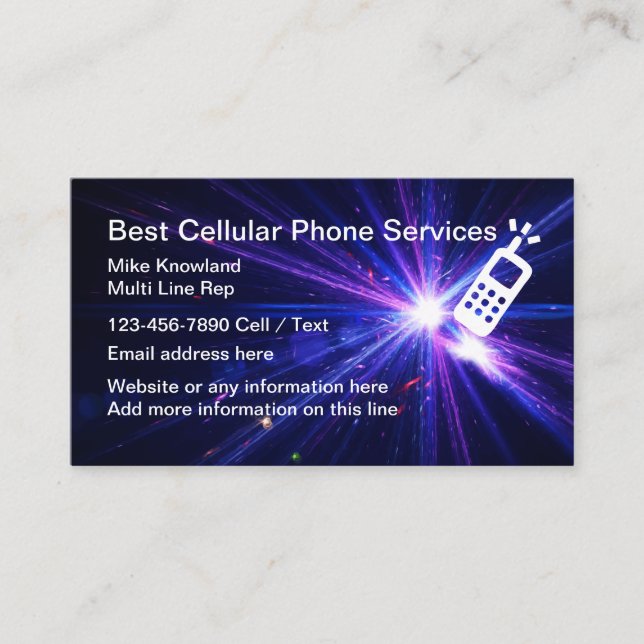Mobiltelefoni Visitkort (Framsida)