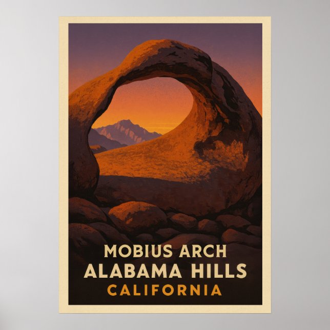 Mobius Arch Alabama Backe California V01 Poster (Framsidan)