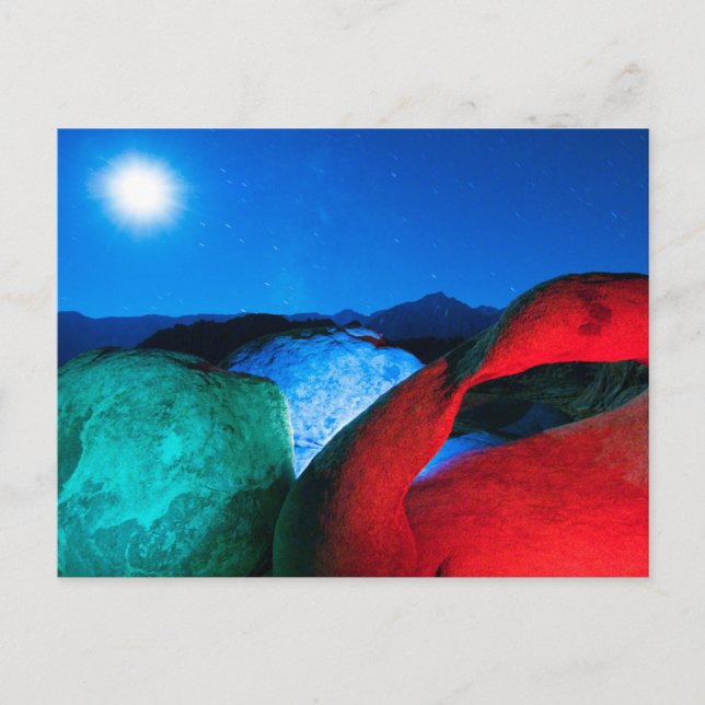 Mobius Arch & Rocks | Alabama Hills, California Vykort (Framsida)