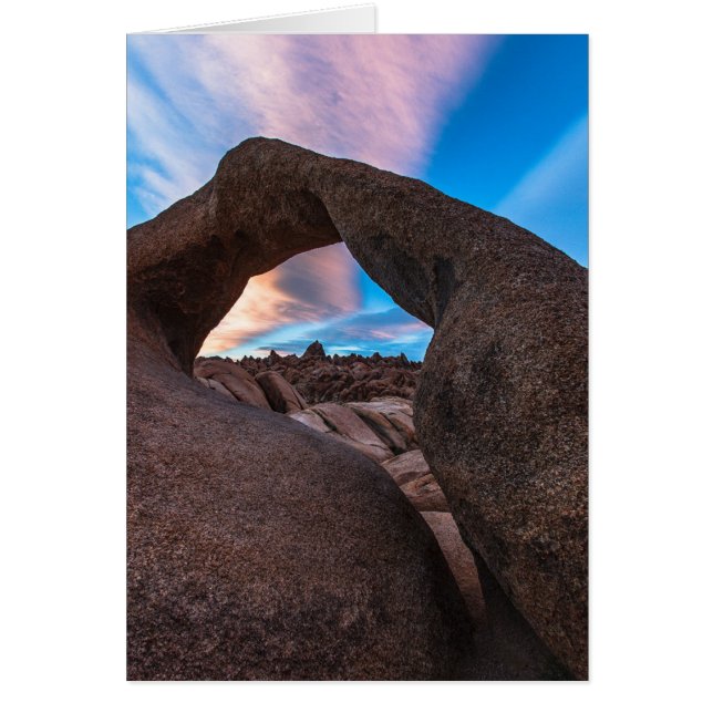 Mobius Arch Sunset Hälsningskort (Framsidan)