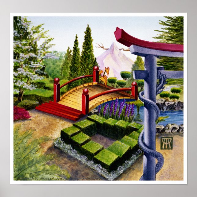 Möbius Gardens utskrift Poster (Framsidan)